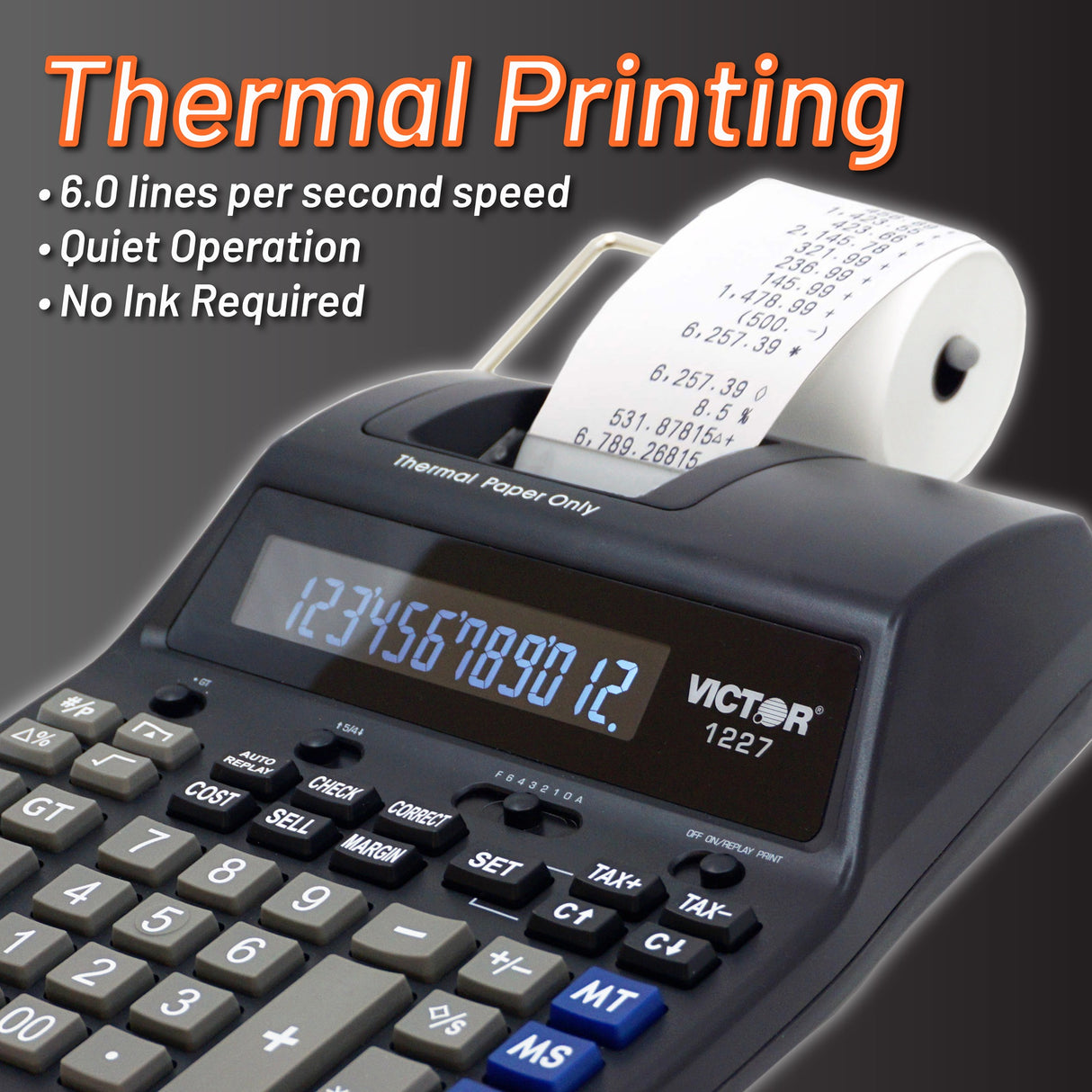 Victor Thermal Printing Calculator – Fast, Ink-Free, Professional Output