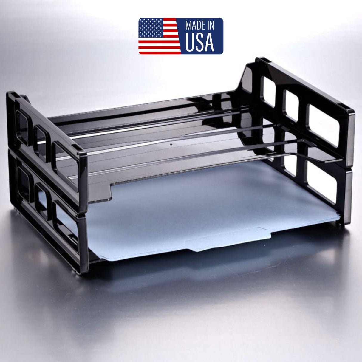 2-Pack Front Load Letter Tray