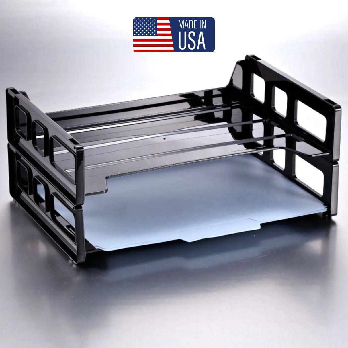 2-Pack Front Load Letter Tray