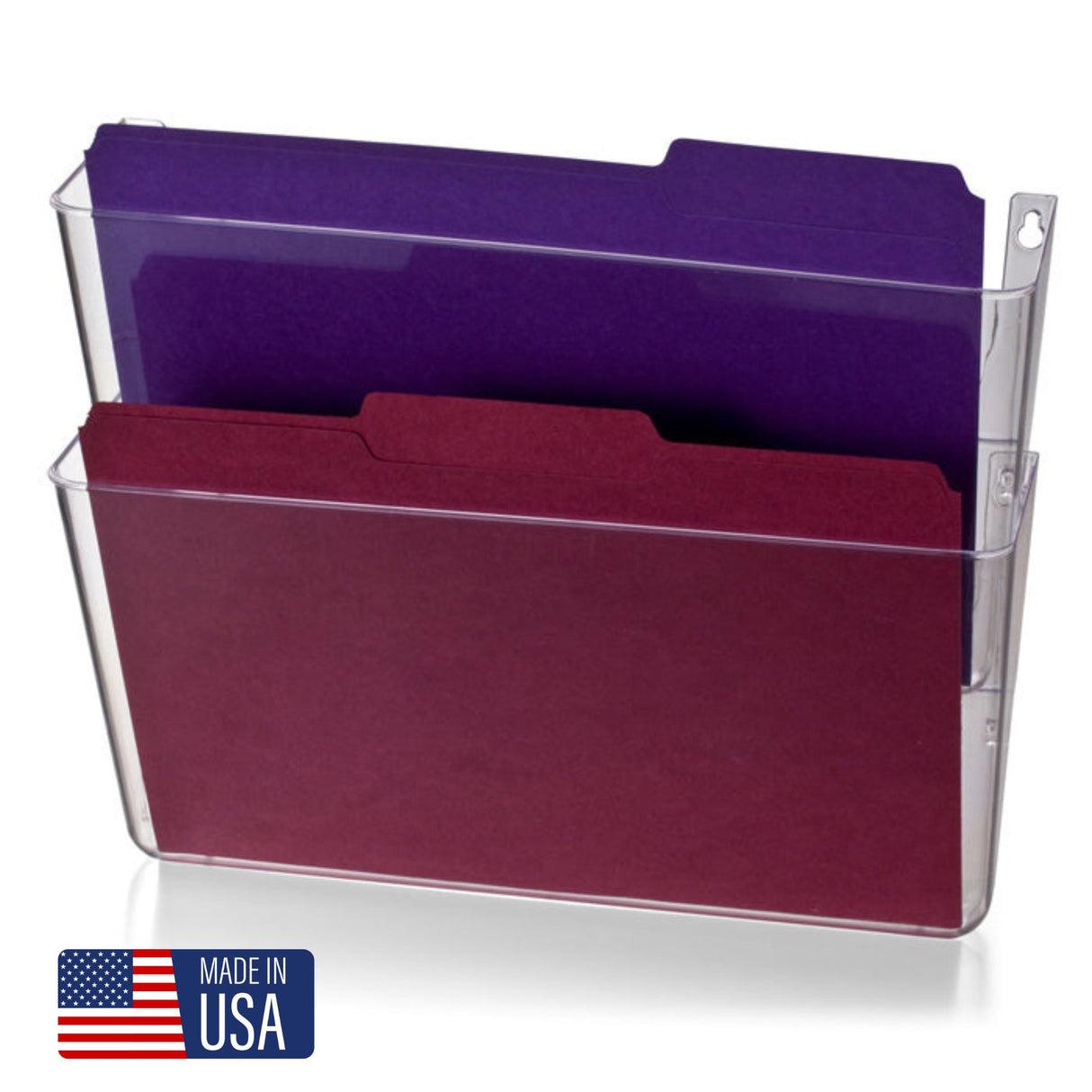 2-Pack Officemate® Letter Wall File - Clear