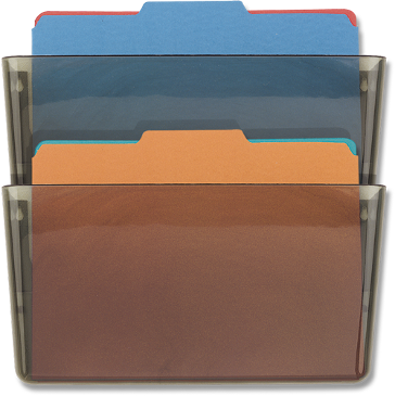 2-Pack Officemate® Letter Wall File - Gray