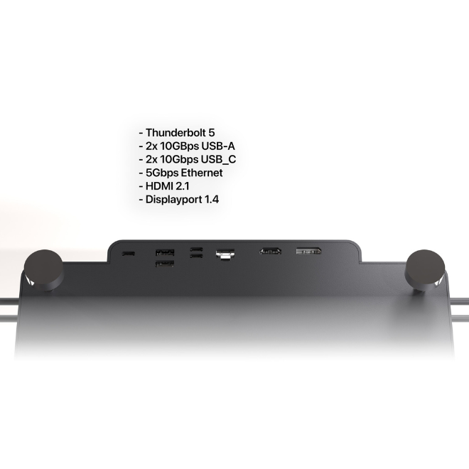 Lon:HUB Ultra – 4x Thunderbolt 5 Dock, 140W PowerDelivery, Qi2 Wireless Charging, Up to 8TB SSD