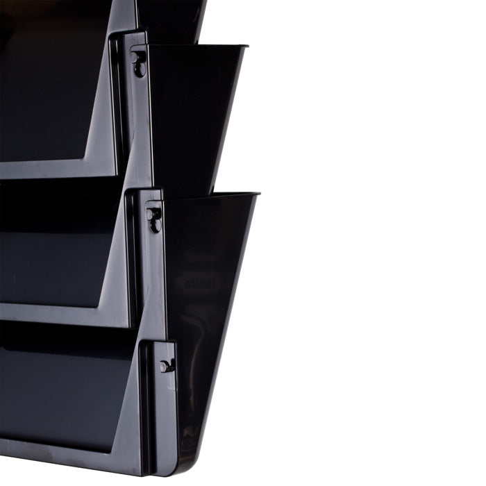 3-Pack Officemate® Letter Wall File - Black