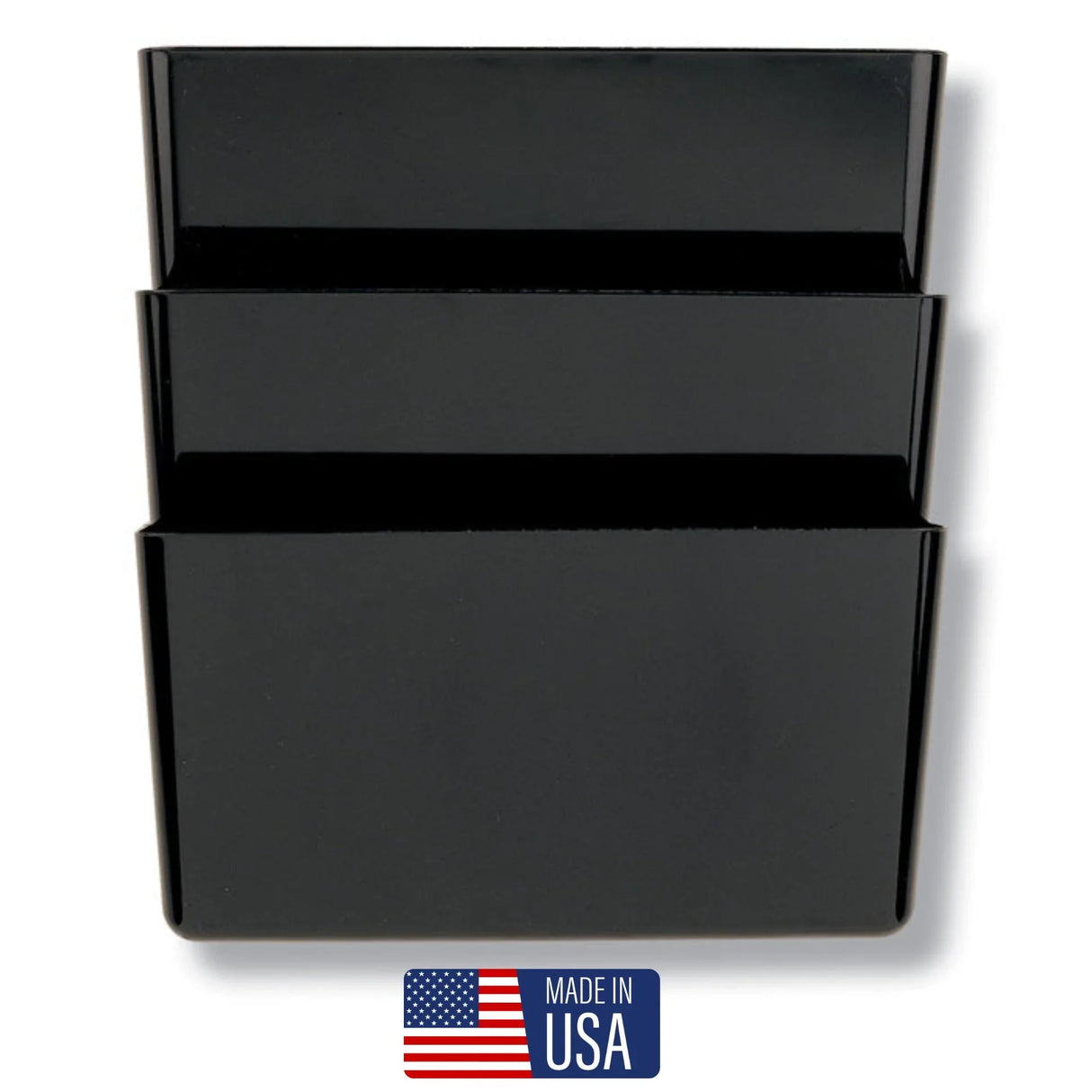 3-Pack Officemate® Letter Wall File - Black