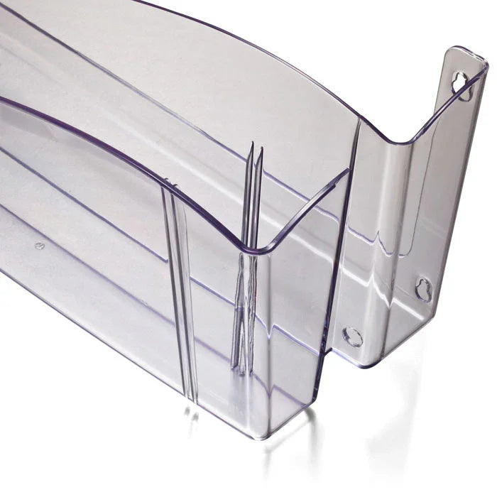Clear unbreakable wall file organizer with multiple compartments for office storage