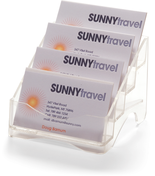 4-Tier Business Card Holder