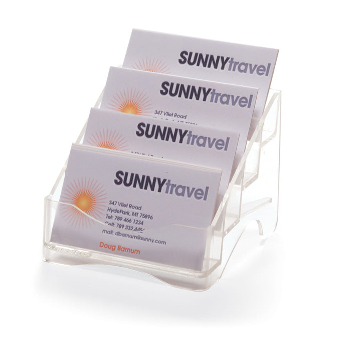 4-Tier Business Card Holder