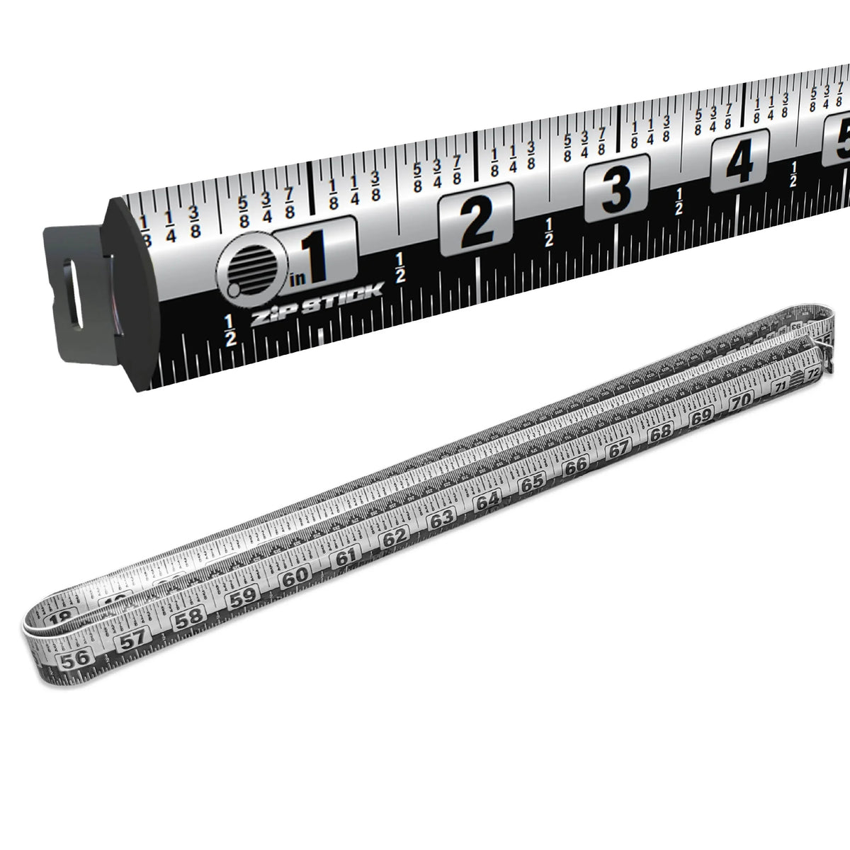 Victor® Zip Stick 72 inch ProSpan magnetic measuring tool for professional workspace use.