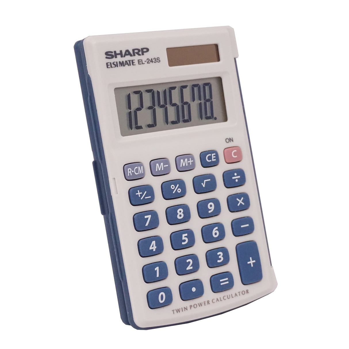 8-Digit Pocket Calculator with Hinged Hard Cover