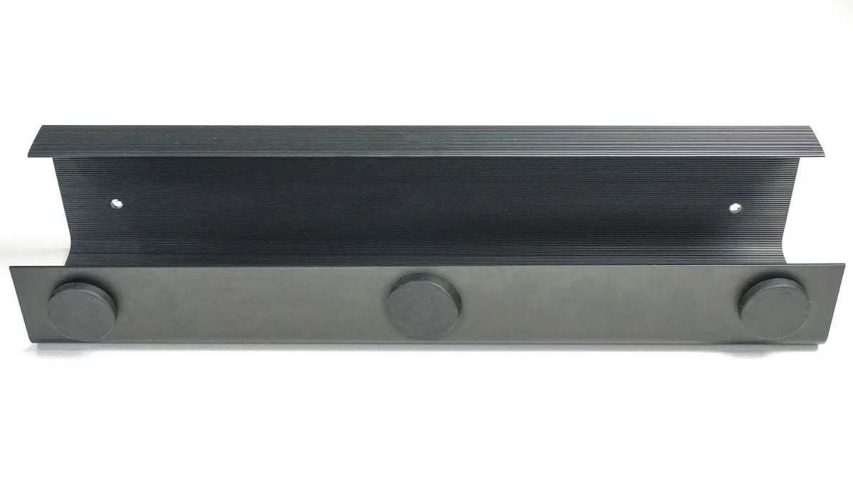 Black Officemate MagnetPlus Magnetic Cable Tray for desk cable management