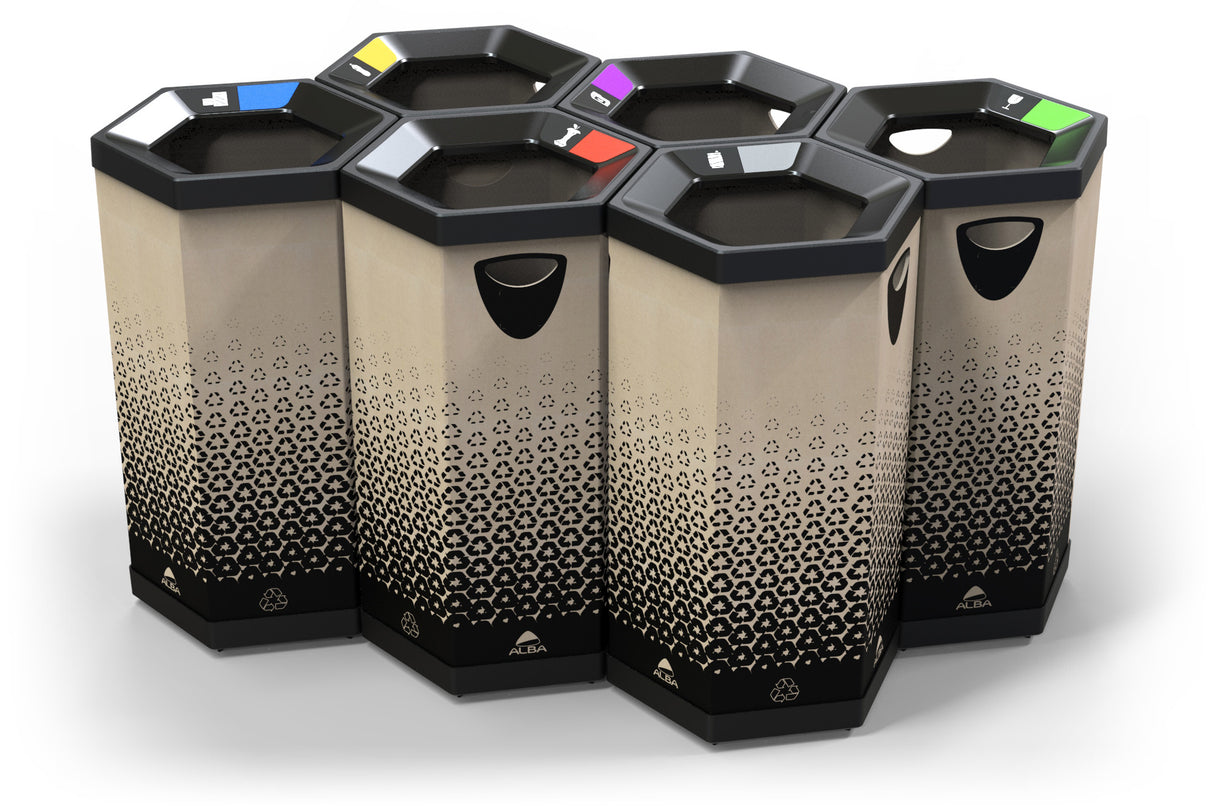 Alba Eco-Friendly Cardboard Sorting & Recycling Bin – 100L