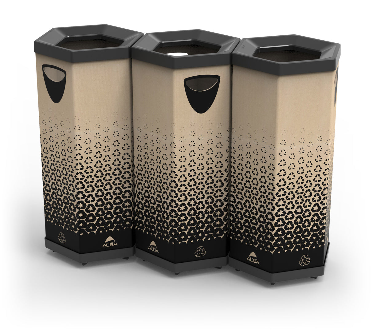Alba Eco-Friendly Cardboard Sorting & Recycling Bin – 60L
