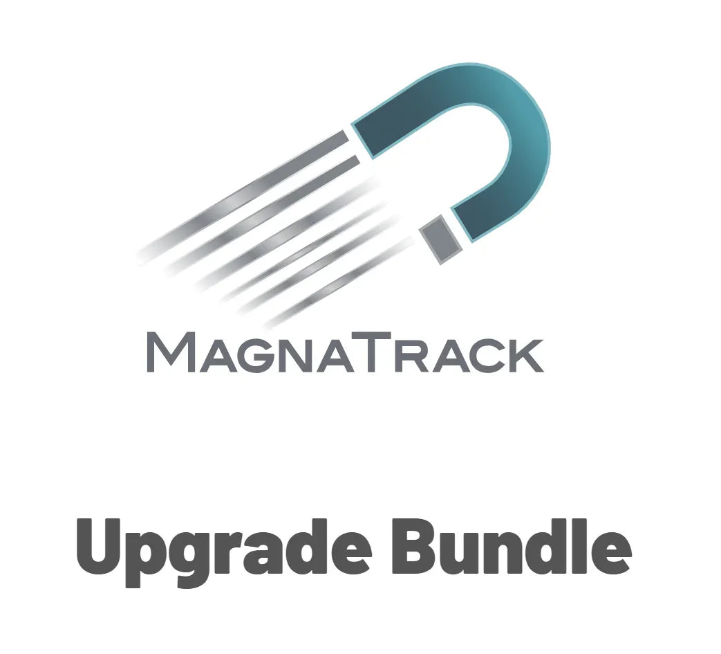 MagnaTrack magnet logo with Upgrade Bundle text, office productivity solution graphic