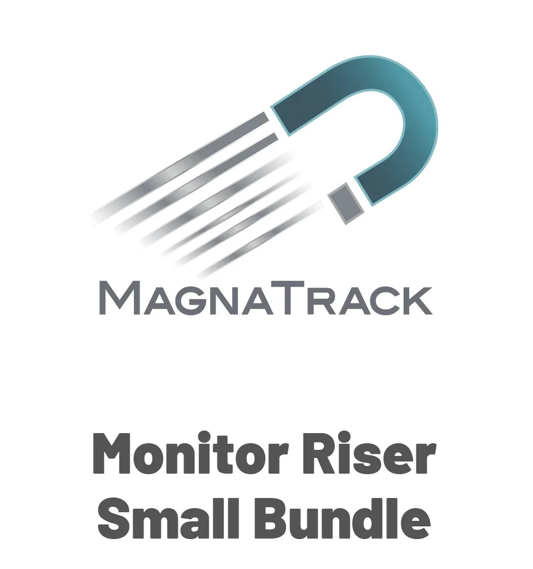 MagnaTrack logo with a magnet graphic and text 'Monitor Riser Small Bundle' on white background