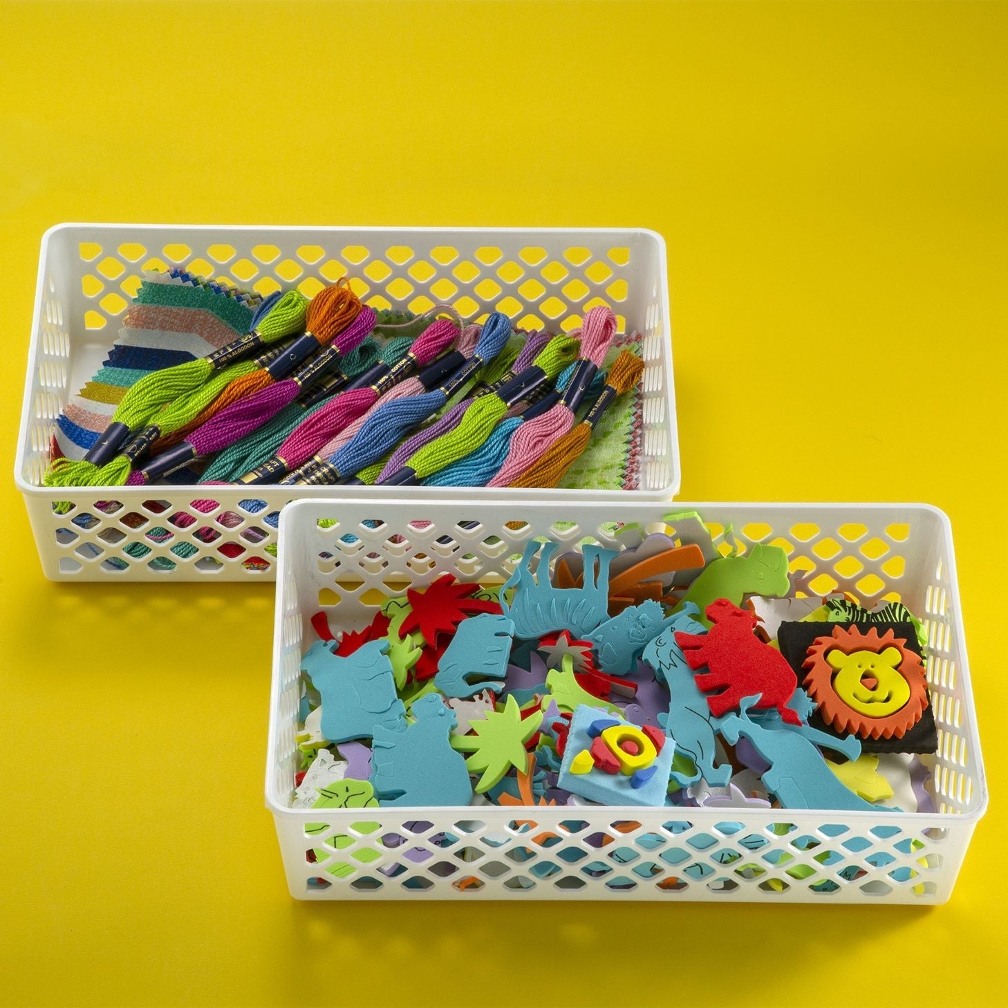 Achieva® Supply Basket - 2-Pack, Large, White