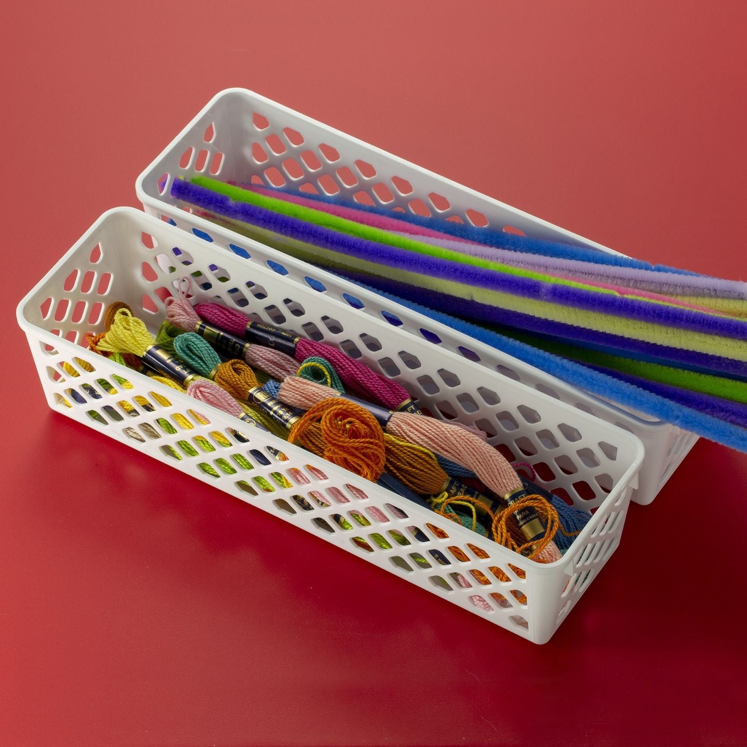 Achieva® Supply Basket - 3-Pack, Long, White