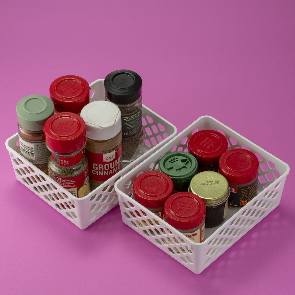 Achieva® Supply Basket - 3-Pack, Medium, White