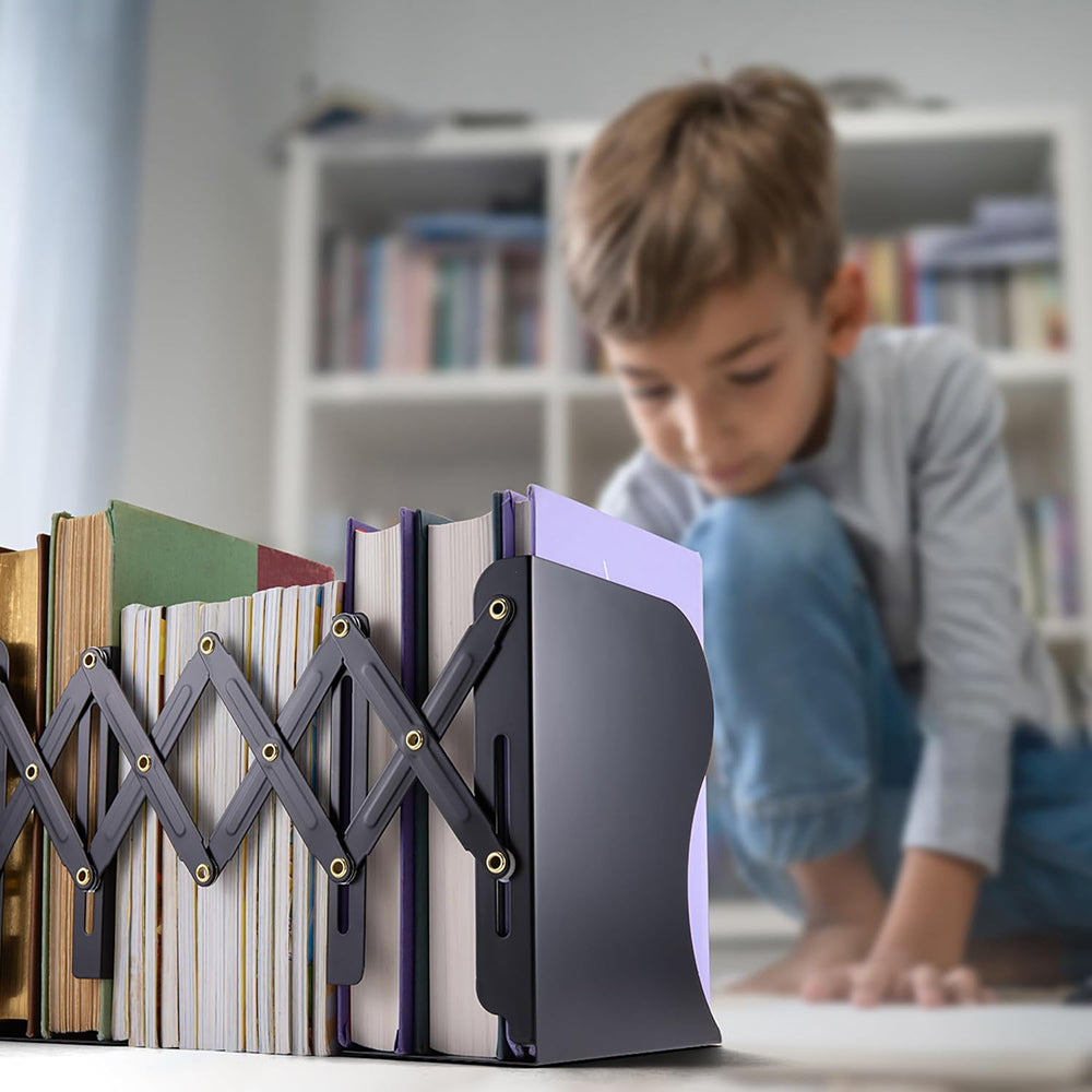 Adjustable Bookends - Black