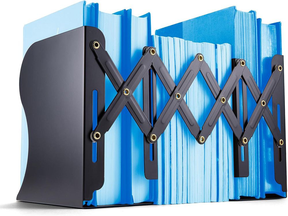 Adjustable Bookends - Black