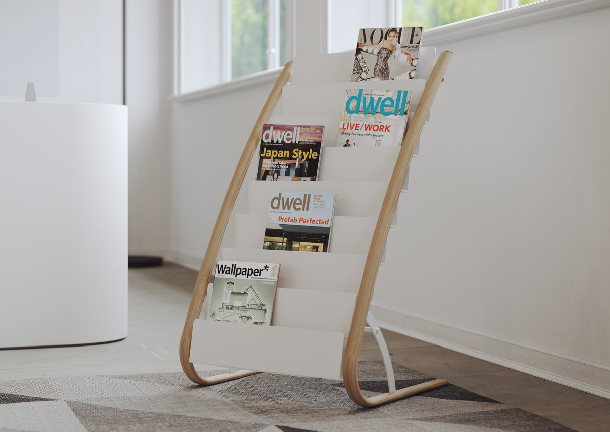 Alba Floor Standing Literature Display with 16 Compartments