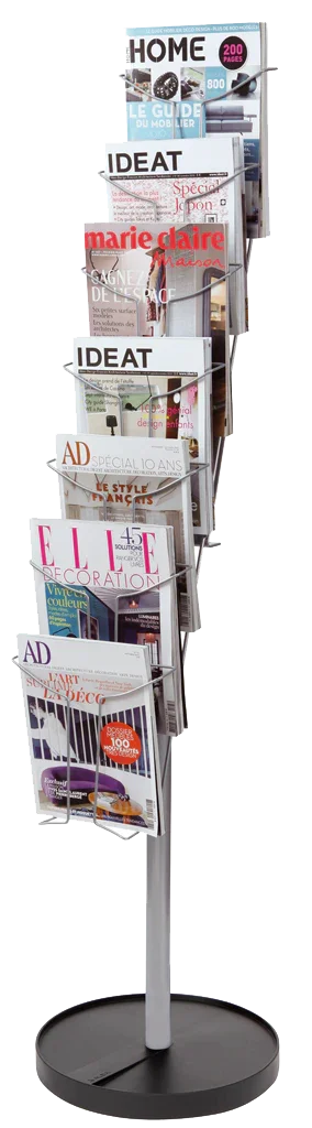 Alba Floor Standing Literature Display with 7 Compartments
