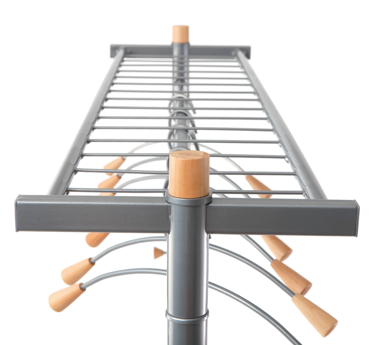 Alba Lux Mobile Garment Rack with 6 Hangers