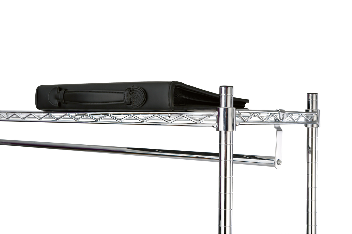 Alba Mobi Mobile Garment Rack with Shelves