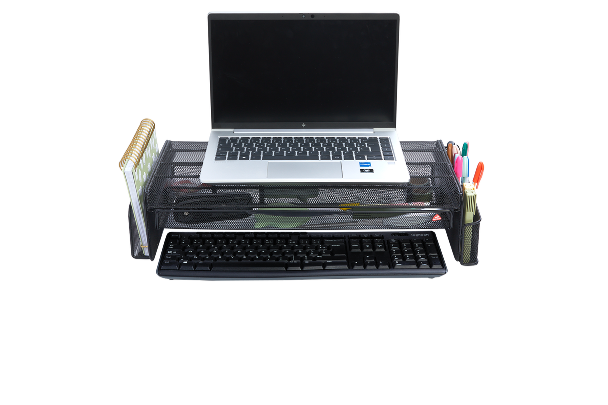 Alba Monitor Stand with Office Desk Organizer