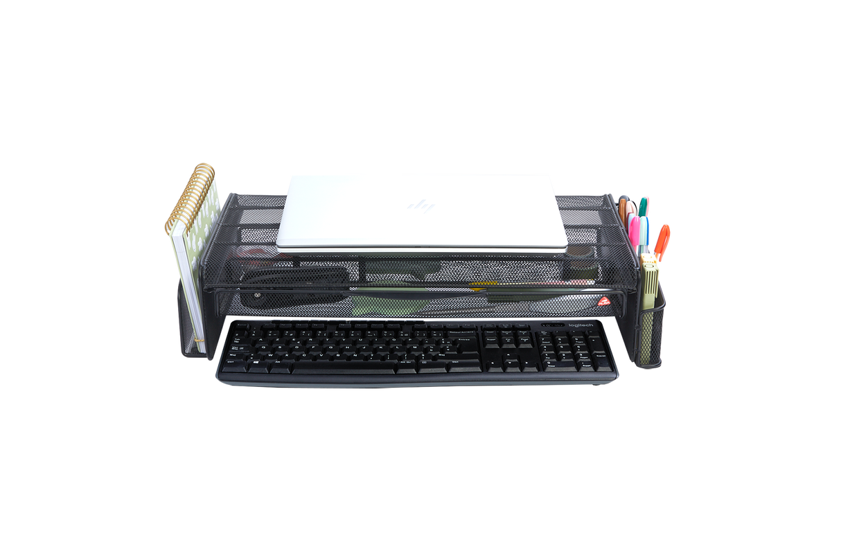 Alba Monitor Stand with Office Desk Organizer