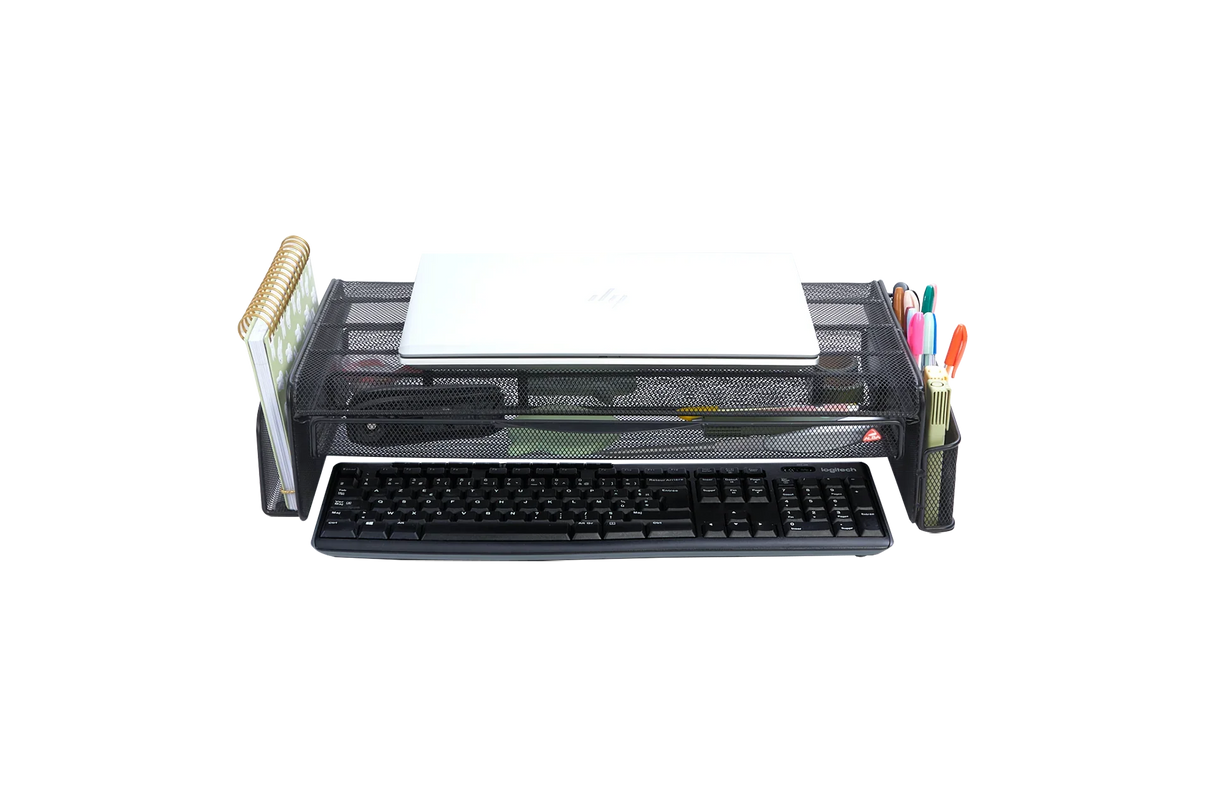 Alba Monitor Stand with Office Desk Organizer
