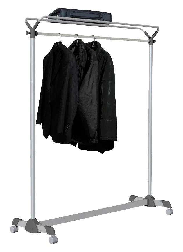 Alba Pro Mobile Garment Rack with 3 Hangers