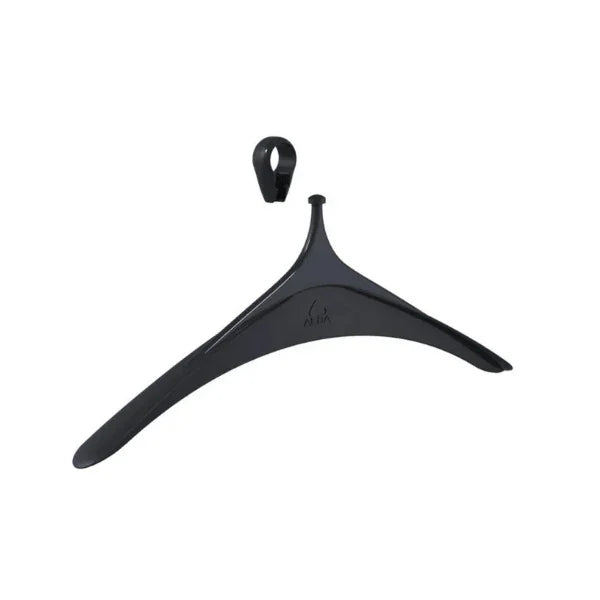 Alba anti-theft durable black ABS plastic clothes hanger