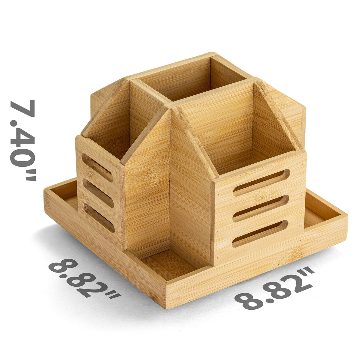 Bamboo Rotary Organizer