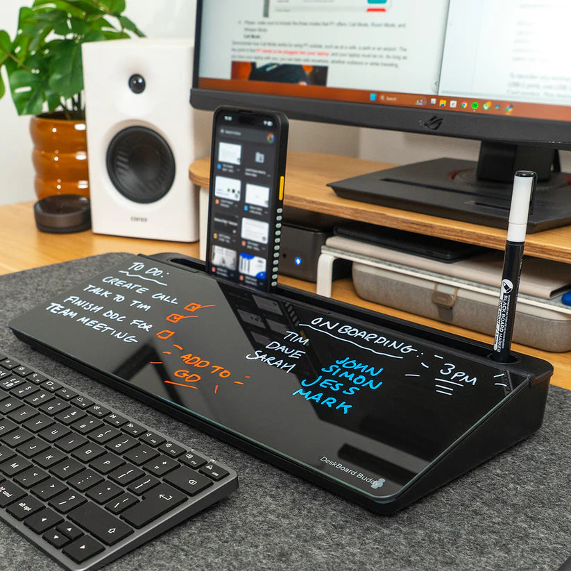 DeskBoard Buddy – Desk Organizer with Calculator or Wireless Charger