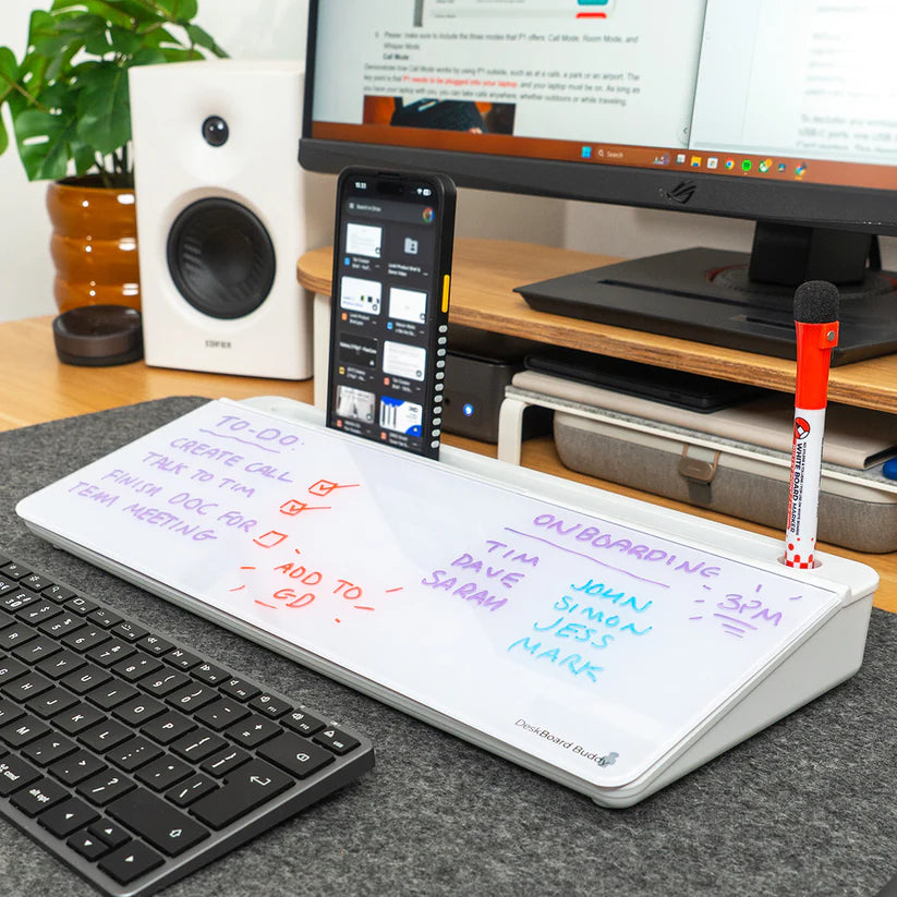 DeskBoard Buddy – Desk Organizer with Calculator or Wireless Charger