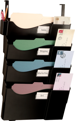 Officemate® 4-Pocket Grande Central Filing System With Partition Hangers