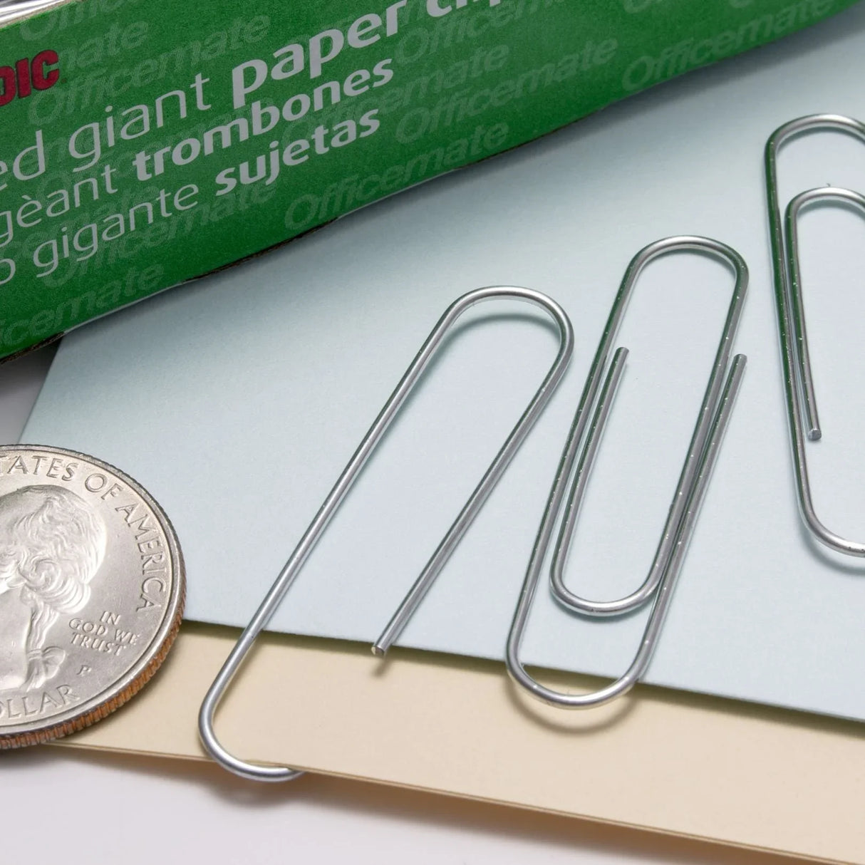 Officemate® Giant Recycled Paper Clips