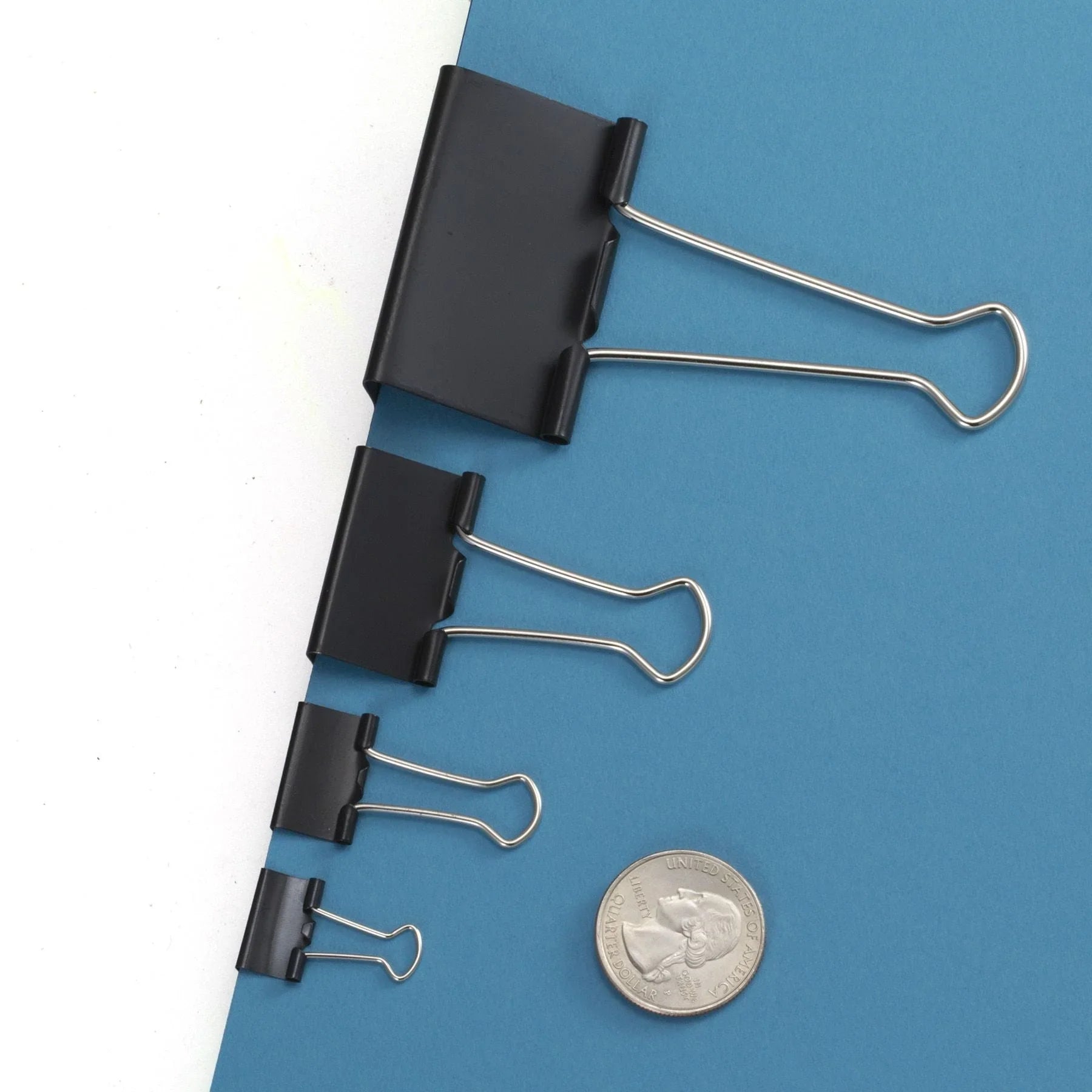 binder clip card holder Officemate Binder Clips, Large, Black, 12/Box