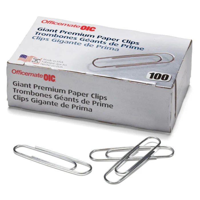 Officemate® Premium Giant Paper Clips
