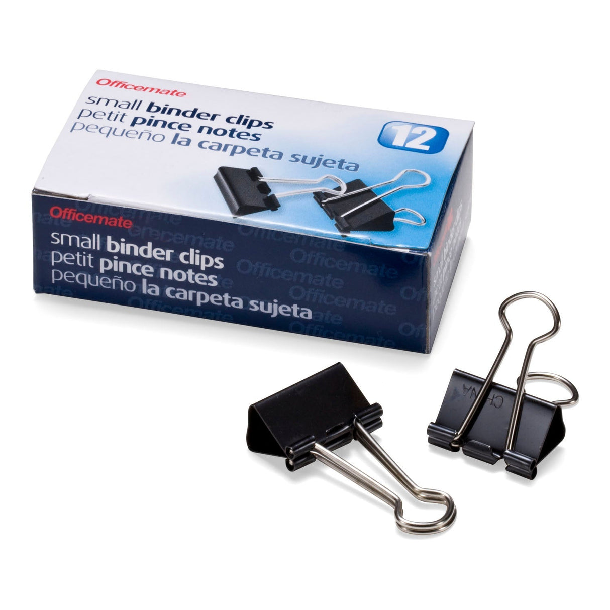Officemate® Small Black Binder Clips