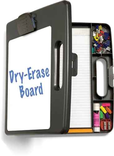 Portable Dry-Erase Clipboard Box