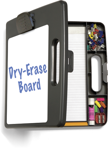 Portable Dry-Erase Clipboard Box