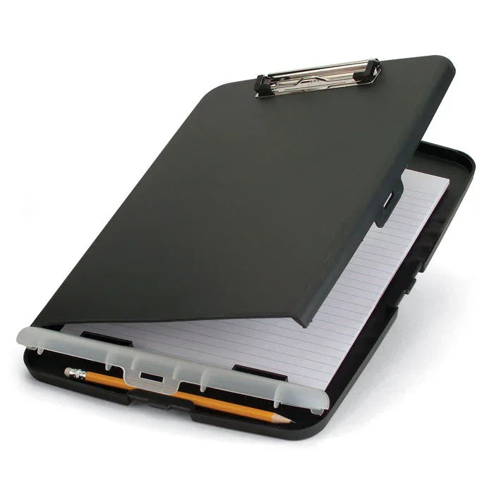 Slim Black Clipboard Storage Box