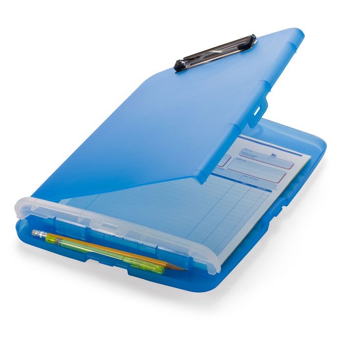 Slim Blue Clipboard Storage Box