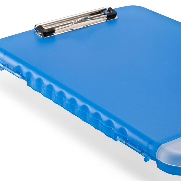 Slim Blue Clipboard Storage Box