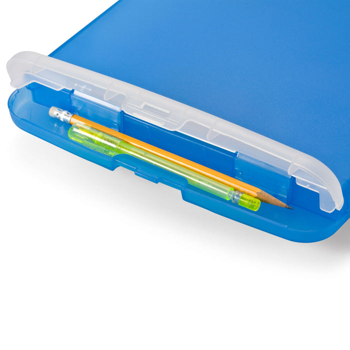 Slim Blue Clipboard Storage Box
