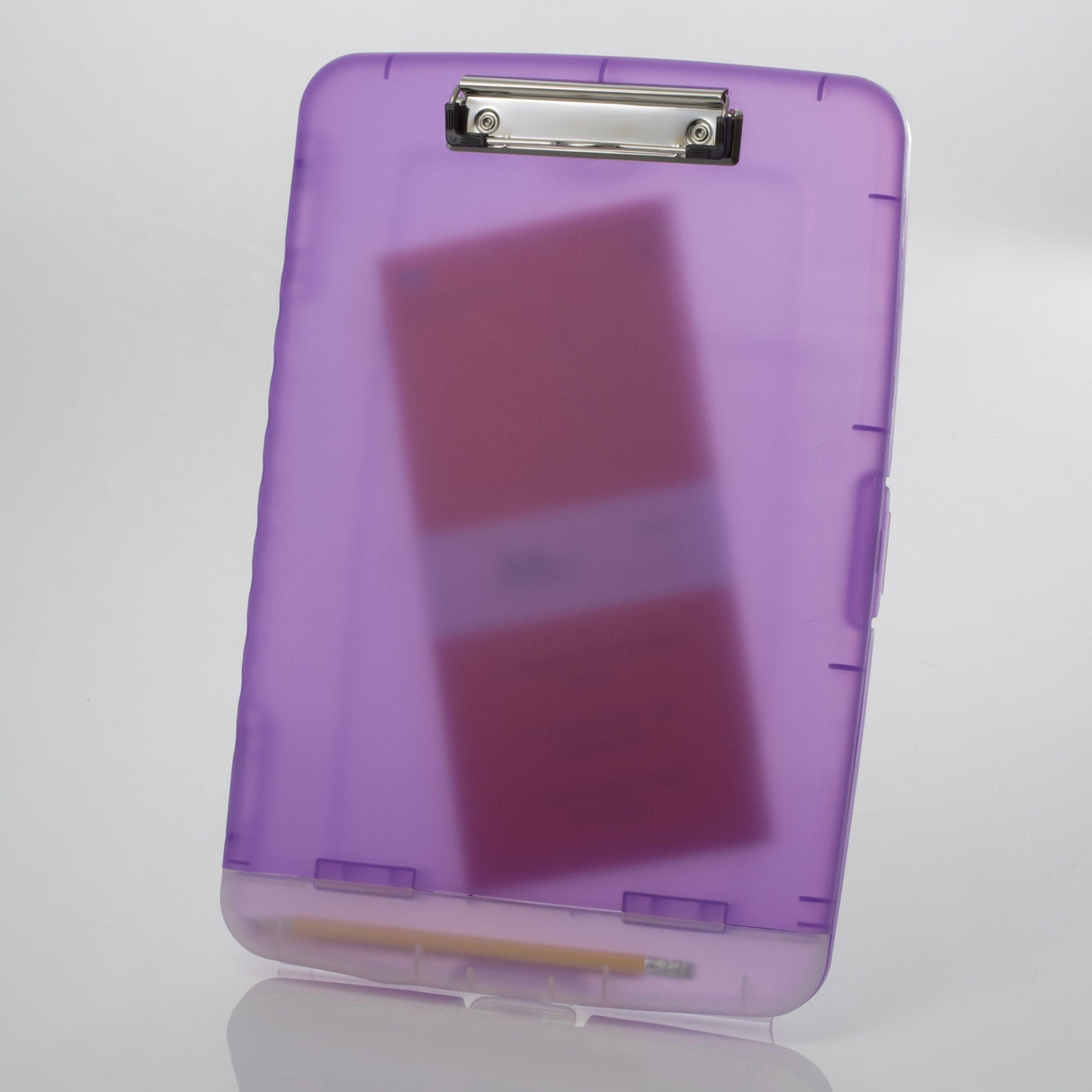 Slim Purple Clipboard Storage Box