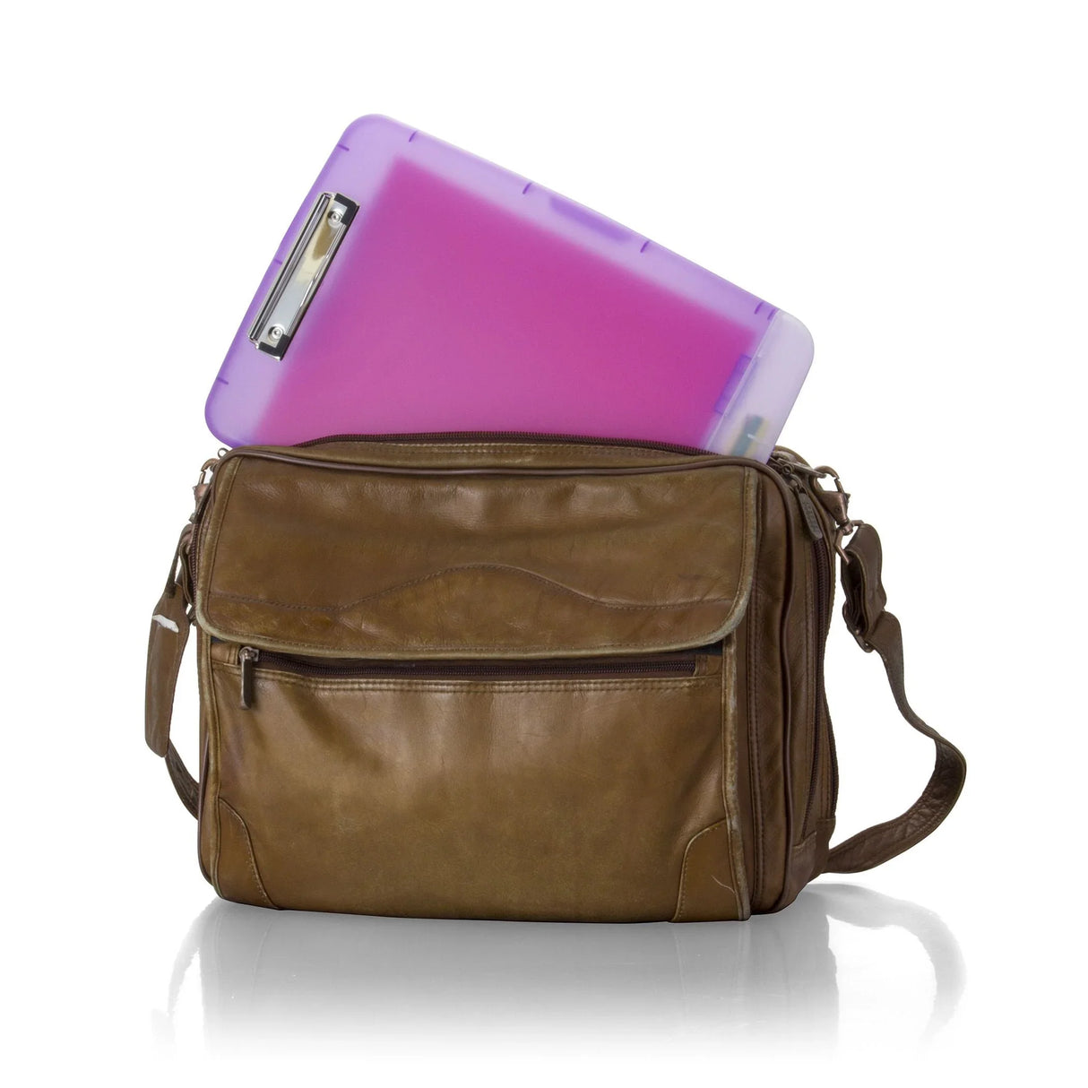 Slim Purple Clipboard Storage Box