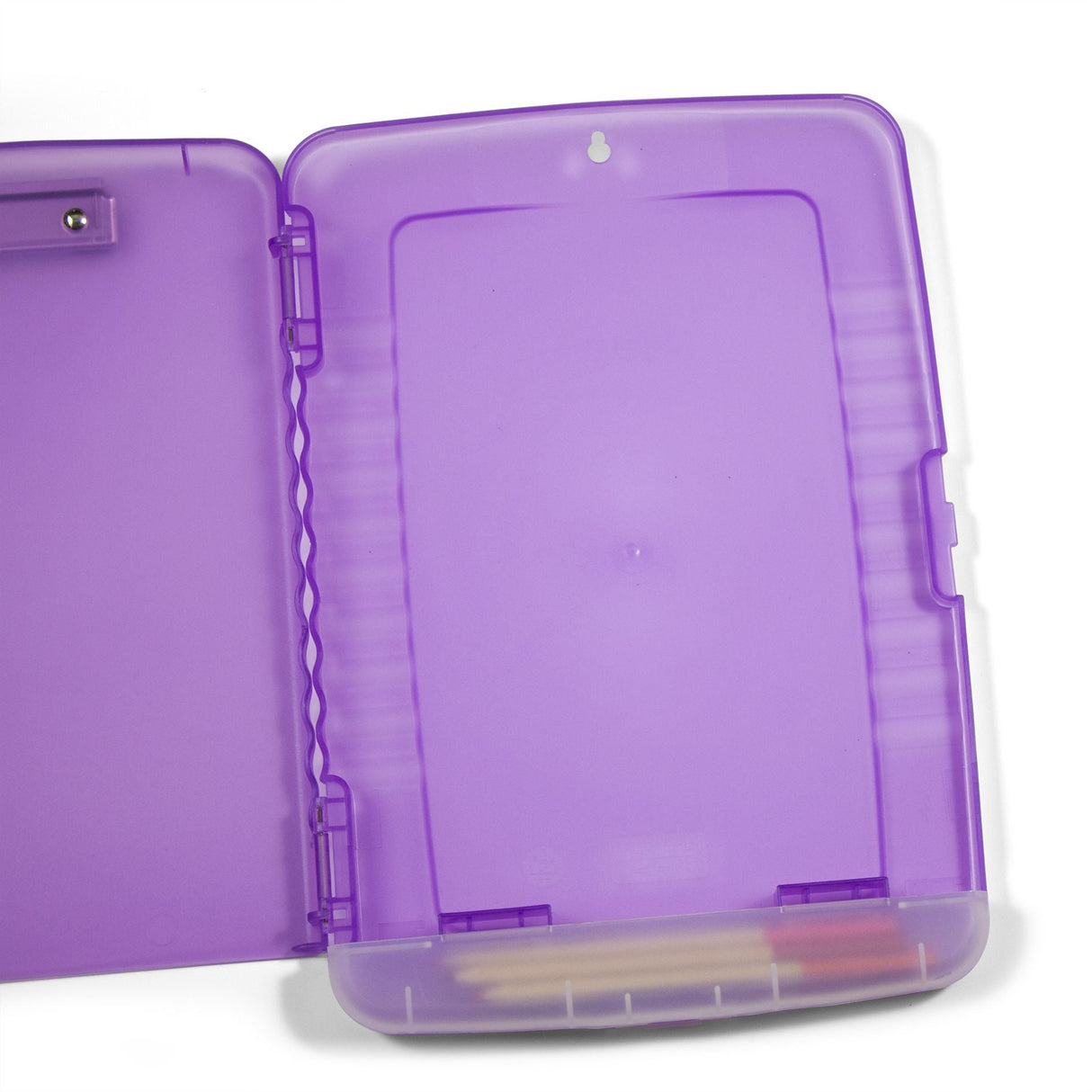 Slim Purple Clipboard Storage Box