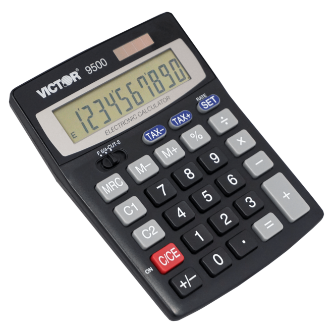 VICTOR® 10-Digit Tax and Currency Conversion Desktop Calculator
